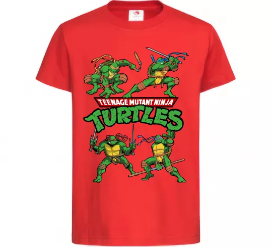 Дитяча футболка Mutant ninja turtles Червоний фото
