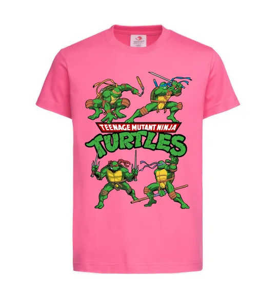 Детская футболка Mutant ninja turtles Ярко-розовый фото