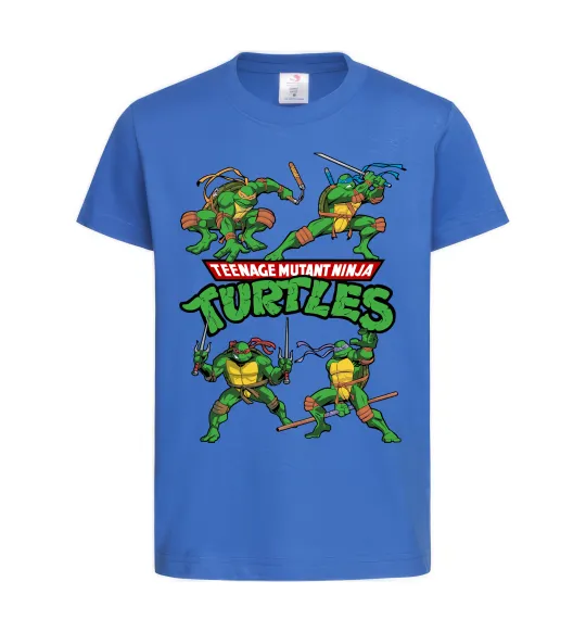 Детская футболка Mutant ninja turtles Ярко-синий фото