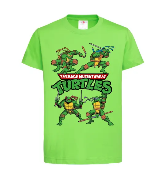 Детская футболка Mutant ninja turtles Лаймовый фото