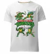 Чоловіча преміум футболка Mutant ninja turtles Білий фото