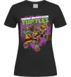 Жіноча футболка Ninja turtles art Чорний фото