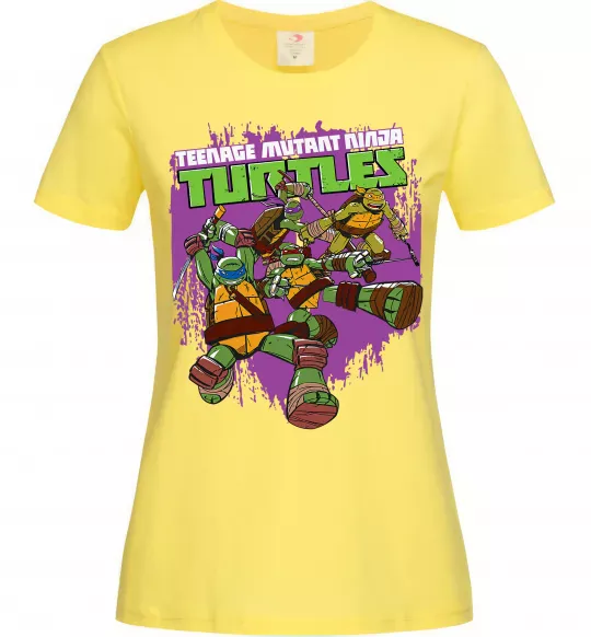 Жіноча футболка Ninja turtles art Лимонний фото