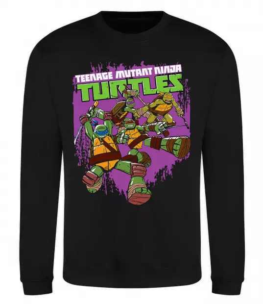 Свитшот Ninja turtles art Черный фото