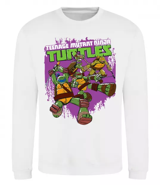 Свитшот Ninja turtles art Белый фото