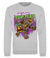 Свитшот Ninja turtles art Серый меланж Свитшот Ninja turtles art Серый меланж фото