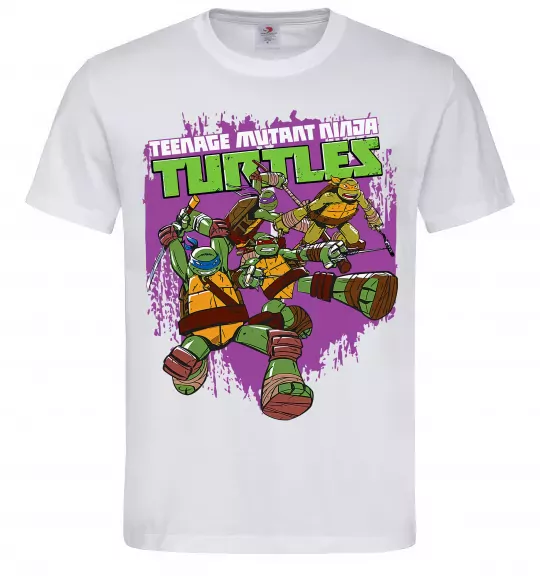 Чоловіча футболка Ninja turtles art Білий фото