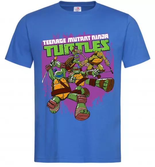 Чоловіча футболка Ninja turtles art Яскраво-синій фото