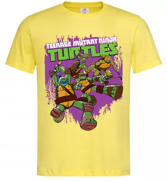 Чоловіча футболка Ninja turtles art Лимонний фото
