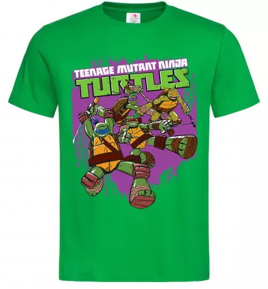 Чоловіча футболка Ninja turtles art Зелений фото