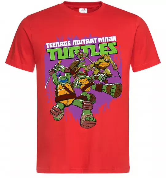 Чоловіча футболка Ninja turtles art Червоний фото