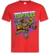 Чоловіча футболка Ninja turtles art Червоний фото