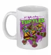 Чашка керамічна Ninja turtles art Білий фото