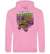 Женская толстовка (худи) Ninja turtles art Розовый фото