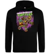 Жіноча толстовка (худі) Ninja turtles art Чорний фото