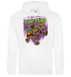 Жіноча толстовка (худі) Ninja turtles art Білий фото