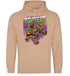 Жіноча толстовка (худі) Ninja turtles art Пісочний фото