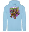 Женская толстовка (худи) Ninja turtles art Голубой фото