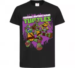 Дитяча футболка Ninja turtles art Чорний фото