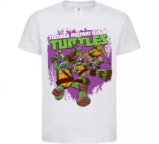 Дитяча футболка Ninja turtles art Білий фото