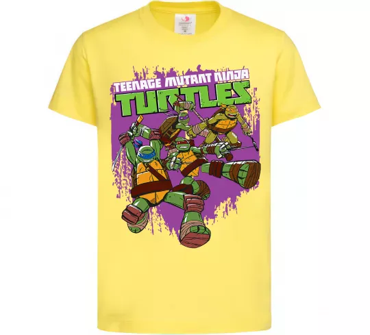 Дитяча футболка Ninja turtles art Лимонний фото