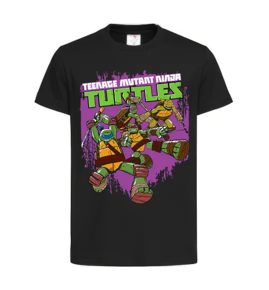 Детская футболка Ninja turtles art Черный фото