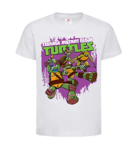 Детская футболка Ninja turtles art Белый фото