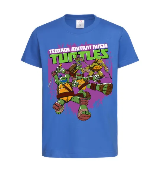 Детская футболка Ninja turtles art Ярко-синий фото