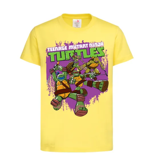 Детская футболка Ninja turtles art Лимонный фото