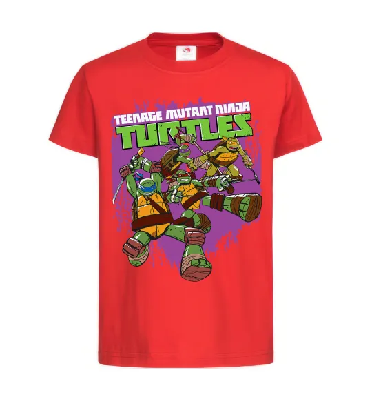 Детская футболка Ninja turtles art Красный фото