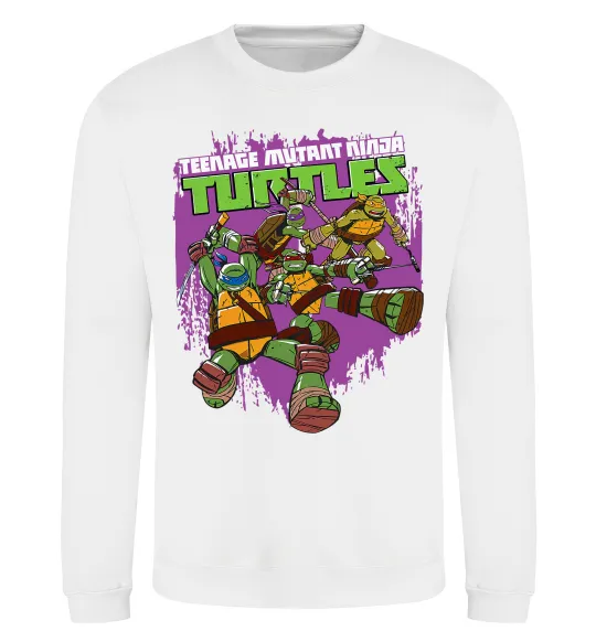 Свитшот Ninja turtles art Белый фото