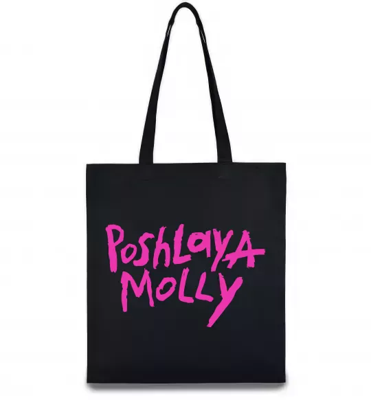 Эко-сумка Poshlaya Molly logo Черный фото