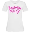 Жіноча футболка Poshlaya Molly logo Білий фото