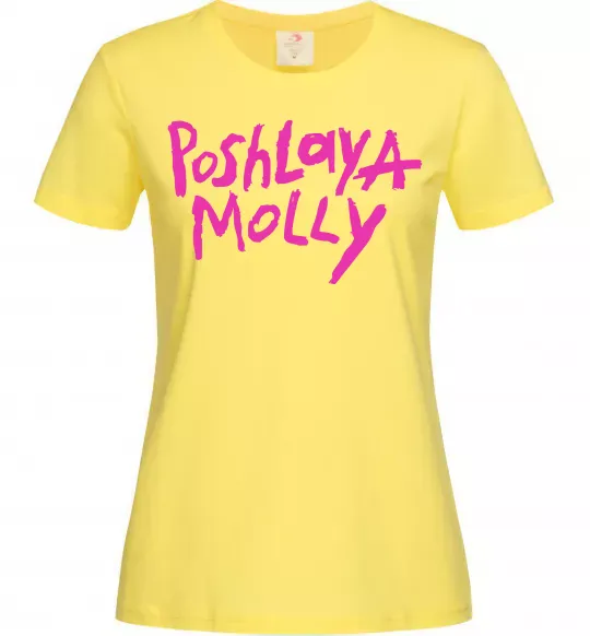Жіноча футболка Poshlaya Molly logo Лимонний фото