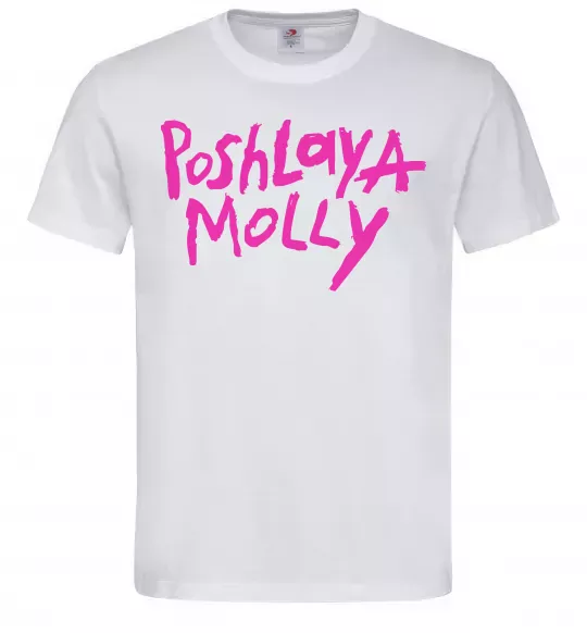 Чоловіча футболка Poshlaya Molly logo Білий фото