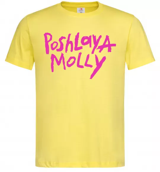 Чоловіча футболка Poshlaya Molly logo Лимонний фото