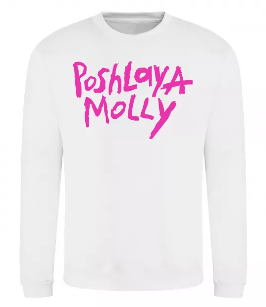 Свитшот Poshlaya Molly logo Белый фото