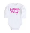 Детский боди Poshlaya Molly logo Белый фото