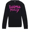 Детский Свитшот Poshlaya Molly logo Черный фото