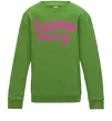 Детский Свитшот Poshlaya Molly logo Лаймовый фото