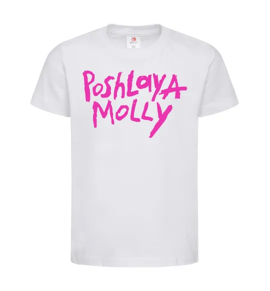 Дитяча футболка Poshlaya Molly logo Білий фото