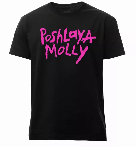 Чоловіча преміум футболка Poshlaya Molly logo Чорний фото