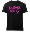 Чоловіча преміум футболка Poshlaya Molly logo Чорний фото