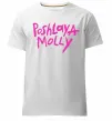 Чоловіча преміум футболка Poshlaya Molly logo Білий фото