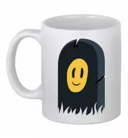 Чашка керамическая Пошлая Молі poster Белый фото