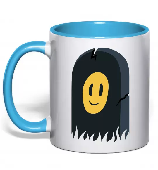 Чашка с цветной ручкой Пошлая Моллі обкладинка альбому Голубой фото