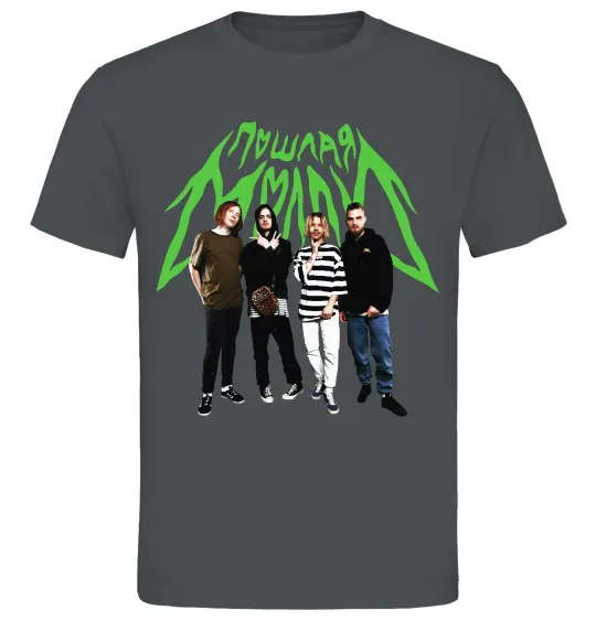 Чоловіча футболка Пошлая Моллі гурт Графіт фото