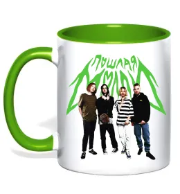 Чашка с цветной ручкой Пошлая Молли Красный фото Чашка с цветной ручкой Пошлая Молли Красный фото