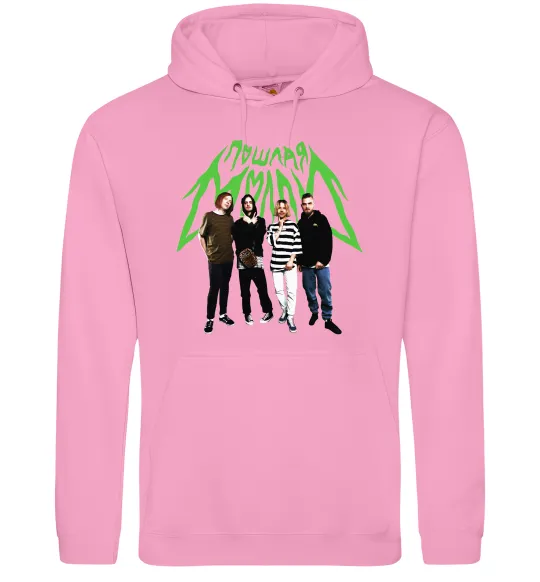 Мужская толстовка (худи) Пошлая Моллі гурт Розовый фото