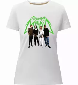 Женская премиум футболка Пошлая Молли Белый фото